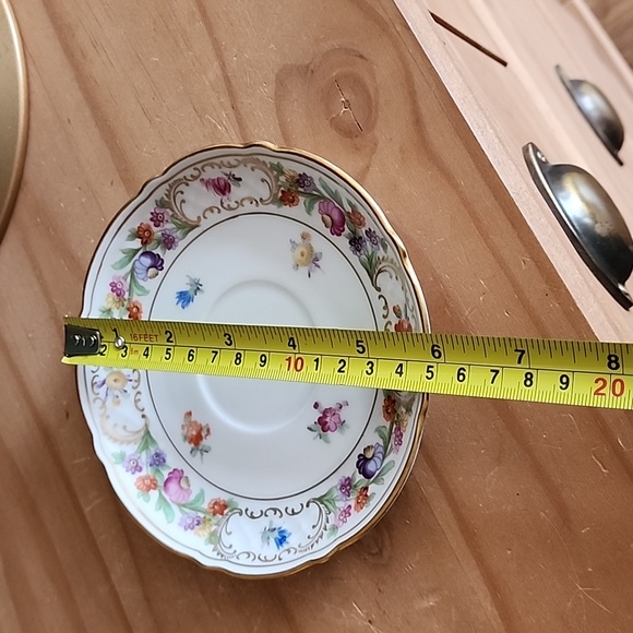 Vintage Empress Dresden Flower teacup and saucer by Schumann Bavaria - Picture 11 of 16